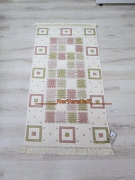 YamalıHome Şönil Kilim 1420 Pembe 80x150cm