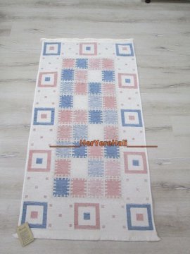 YamalıHome Şönil Kilim 1420 Pudra Mavi 80x150cm