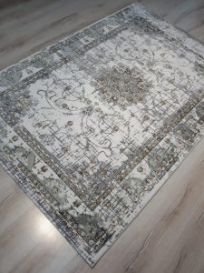 Halı Sarayı Palet SH323LJ0 Gri Hardal Halı 160x230 cm