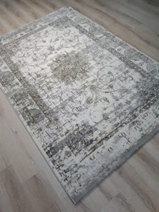 Halı Sarayı Palet SH323LJ0 Gri Hardal Halı 160x230 cm