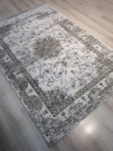 Halı Sarayı Palet SH323LJ0 Gri Hardal Halı 160x230 cm