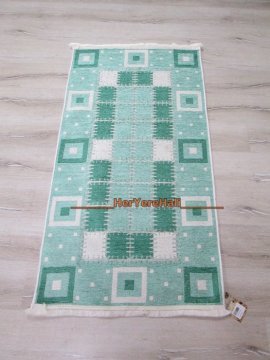 YamalıHome Şönil Kilim 1420 Turkuaz 80x150cm