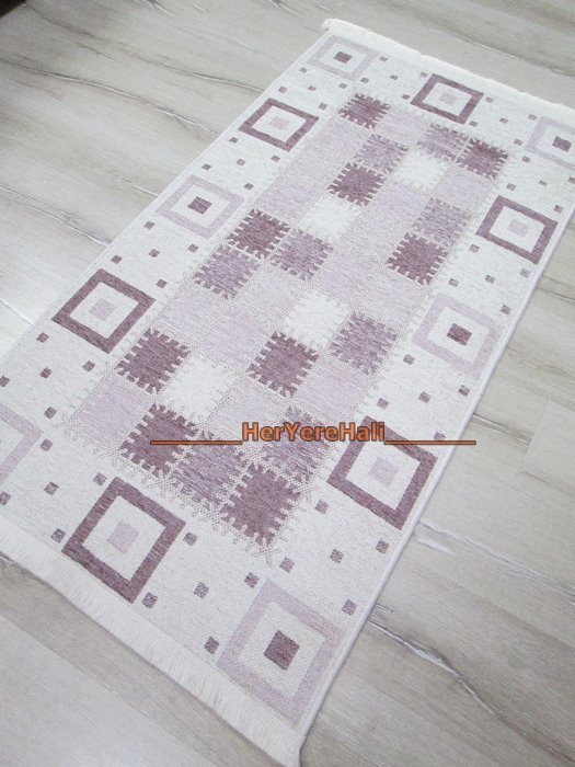 YamalıHome Şönil Kilim 1420 Lila 80x150cm