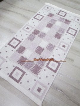YamalıHome Şönil Kilim 1420 Lila 80x150cm
