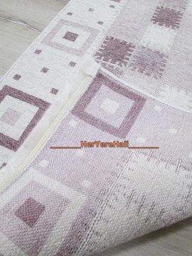 YamalıHome Şönil Kilim 1420 Lila 80x150cm