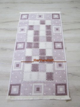 YamalıHome Şönil Kilim 1420 Lila 80x150cm