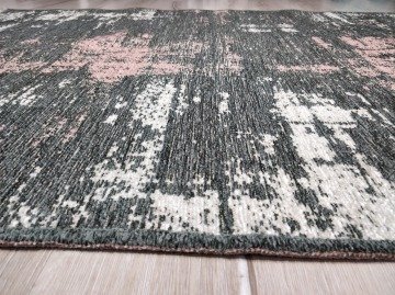 Yamalı Home Maçka 2810Pudra Gri 120X180 cm Çift Taraflı Kilim