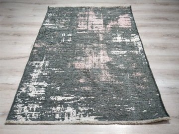 Yamalı Home Maçka 2810Pudra Gri 120X180 cm Çift Taraflı Kilim