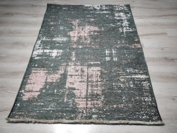 Yamalı Home Maçka 2810Pudra Gri 120X180 cm Çift Taraflı Kilim