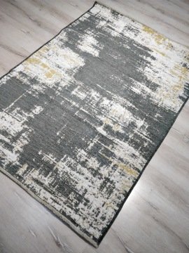 Yamalı Home Maçka 2840 Hardal Gri 120x170 cm Çift Taraflı Kilim