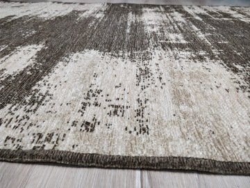 Yamalı Home Maçka 2850 Bej Kahve 120x170 cm Çift Taraflı Kilim