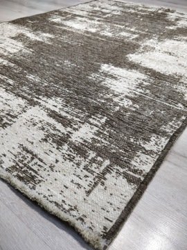 Yamalı Home Maçka 2850 Bej Kahve 120x170 cm Çift Taraflı Kilim