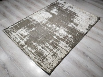 Yamalı Home Maçka 2850 Bej Kahve 120x170 cm Çift Taraflı Kilim