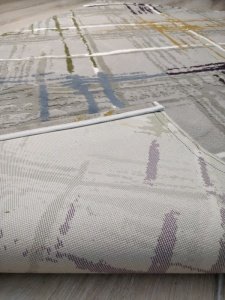 Halı Sarayı Pery SH313DS0 Renkli Gri Halı Yolluk 100x200 cm