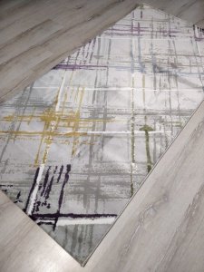 Halı Sarayı Pery SH313DS0 Renkli Gri Halı Yolluk 100x200 cm