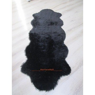 Doğuş Peluş Tavşan Tüyü Post 80cm Kaymaz Tabanlı Kesme Yolluk