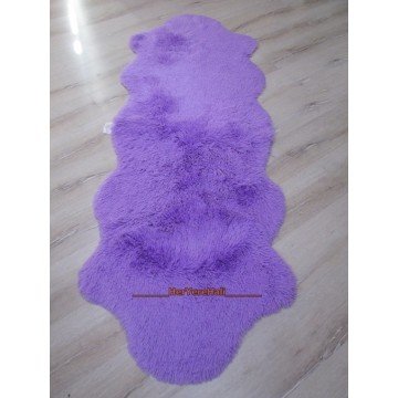 Doğuş Peluş Tavşan Tüyü Post 80cm Kaymaz Tabanlı Kesme Yolluk