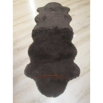 Doğuş Peluş Tavşan Tüyü Post 80cm Kaymaz Tabanlı Kesme Yolluk