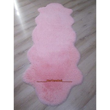 Doğuş Peluş Tavşan Tüyü Post 80cm Kaymaz Tabanlı Kesme Yolluk