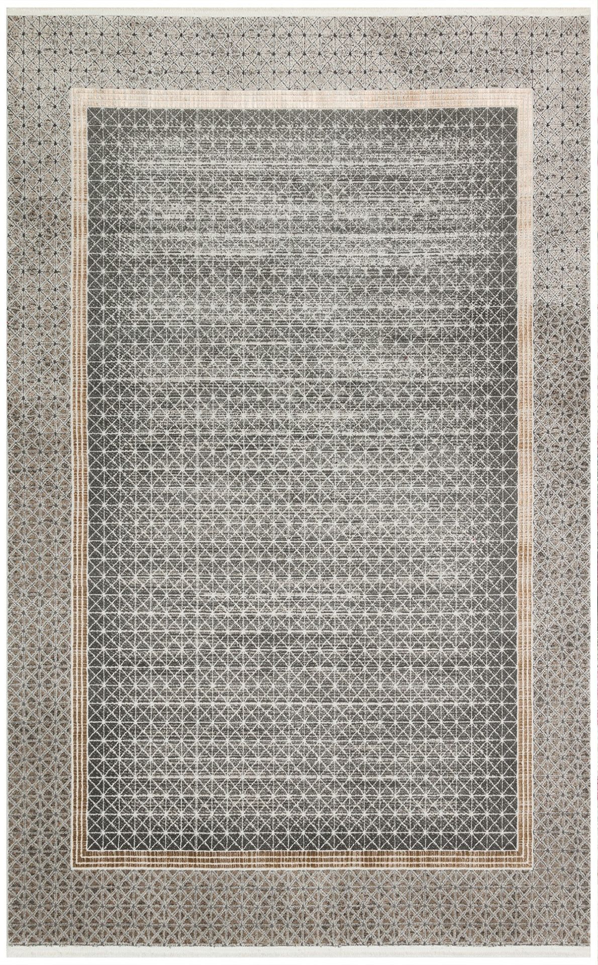 Eko Halı Lisbon New LS06 Antrasit Gold Salon Halısı 160x230 cm