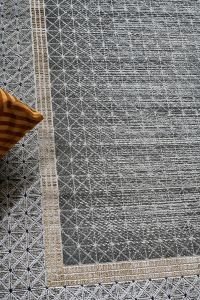 Eko Halı Lisbon New LS06 Antrasit Gold Salon Halısı 160x230 cm