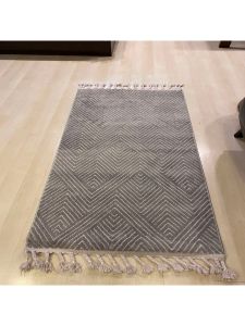 Eko Halı Urban URB01 Gri Beyaz Kilim Desenli Halı