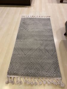 Eko Halı Urban URB01 Gri Beyaz Kilim Desenli Halı