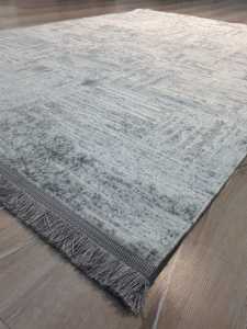 Eko Halı Sateen ST08Gri İnce Halı 80x150 cm