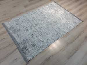Eko Halı Sateen ST08Gri İnce Halı 80x150 cm