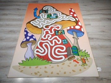 Doğuş 3Boyutlu Halı 3D-918 Mantar Ev 140x200cm Çocuk Halısı
