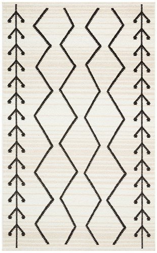 Eko Halı Zuma ZM02 krem siyah Salon Halısı 160x230 cm
