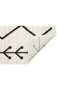 Eko Halı Zuma ZM02 krem siyah Salon Halısı 160x230 cm