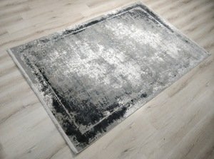 Eko Halı Verona VR17 Gri Siyah Salon Halısı 160x230 cm