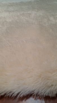 DOĞUŞ TAVŞAN TÜYÜ KREM 140X200 cm OVAL