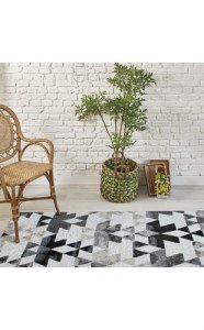 Eko Halı Smart XW SM44 Gri Siyah İnce Dokuma Halı 120x180 cm