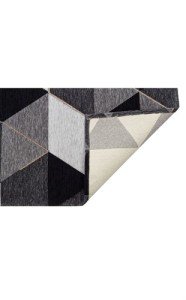 Eko Halı Smart XW SM44 Gri Siyah İnce Dokuma Halı 120x180 cm