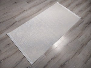 Eko Halı Sateen ST08 Beyaz İnce Halı 80x150 cm