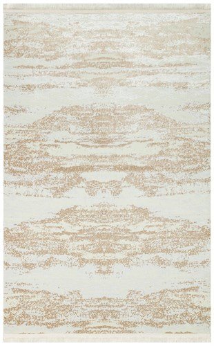 Eko Halı Sateen ST01 Krem Bej Hav Toz Vermez Yıkanabilir Kaymaz İnce Dokuma Modern Halı 120x180 cm