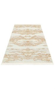 Eko Halı Sateen ST01 Krem Bej Hav Toz Vermez Yıkanabilir Kaymaz İnce Dokuma Modern Halı 120x180 cm