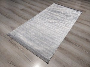 Eko Halı Sateen ST09GreyXW Gri İnce Halı 80x150 cm