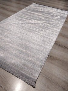 Eko Halı Sateen ST09GreyXW Gri İnce Halı 80x150 cm