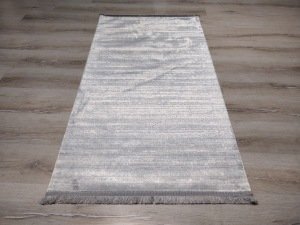 Eko Halı Sateen ST09GreyXW Gri İnce Halı 80x150 cm