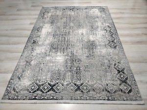 Eko Halı Verona VR08 Gri Siyah XW  Salon Halısı 160x230 cm