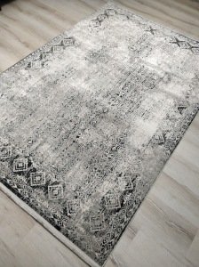 Eko Halı Verona VR08 Gri Siyah XW  Salon Halısı 160x230 cm