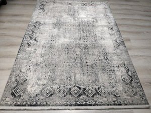 Eko Halı Verona VR08 Gri Siyah XW  Salon Halısı 160x230 cm