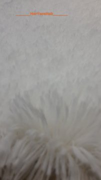 Yamalı Home Tavşan Tüyü Beyaz Post Halı 70x200 cm