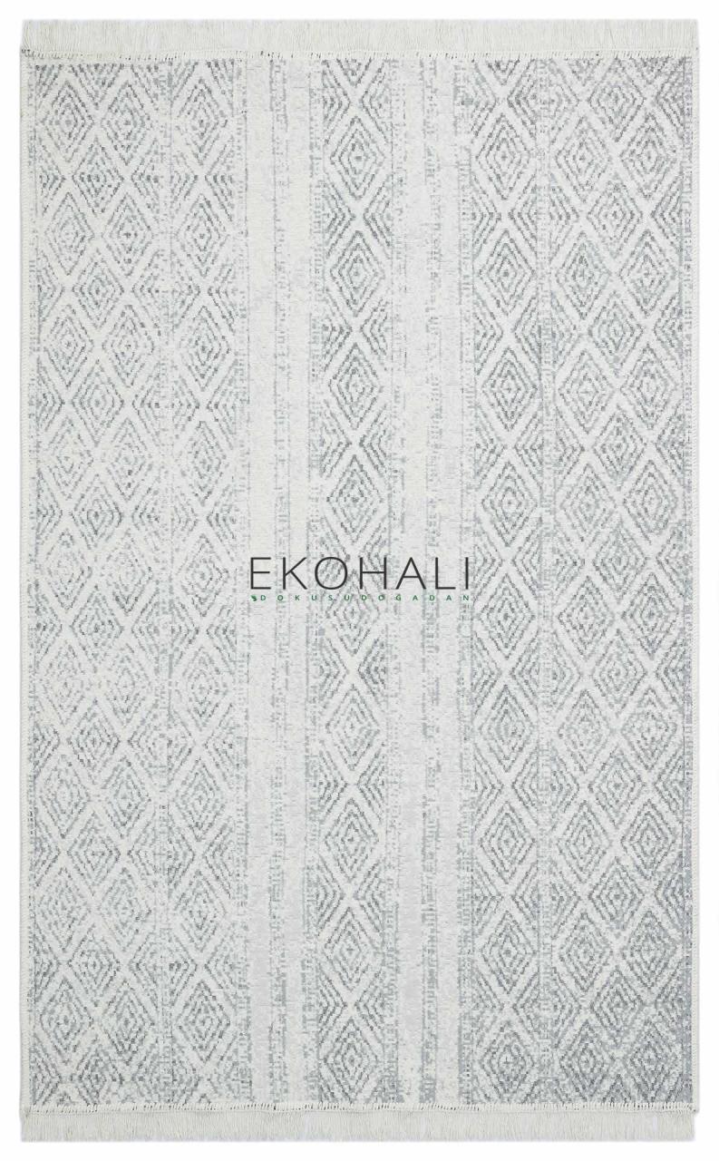 Eko Halı Arya Kilim AR01Grey Gri Çift Taraflı Kilim 120x180 cm