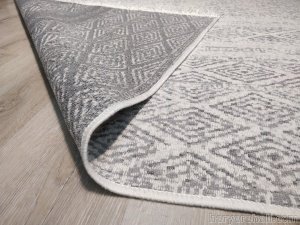 Eko Halı Arya Kilim AR01Grey Gri Çift Taraflı Kilim 120x180 cm