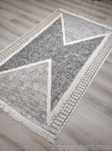 Eko Halı Arya Kilim AR02Grey Gri Çift Taraflı Kilim 120x180 cm
