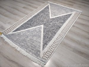 Eko Halı Arya Kilim AR02Grey Gri Çift Taraflı Kilim 120x180 cm